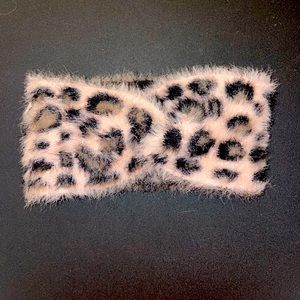 Coco Carmen Girls Snow Headband - Rose Pink and Black Leopard